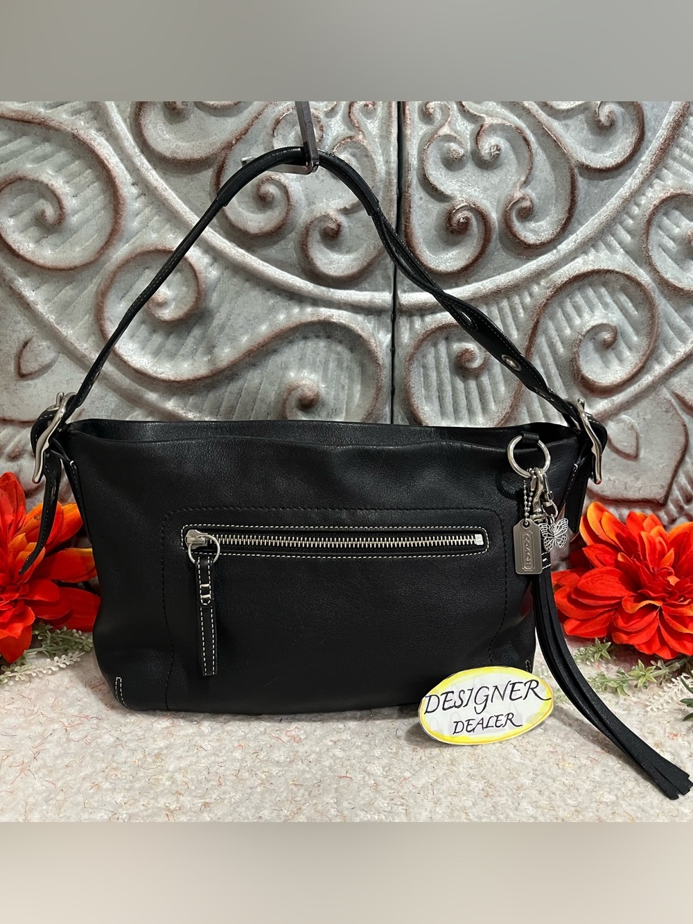 COACH Legacy East West Leather Shoulder Bag 1417 Black